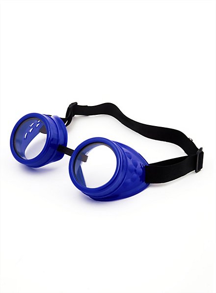 Lunettes de soudeur steampunk bleues maskworld